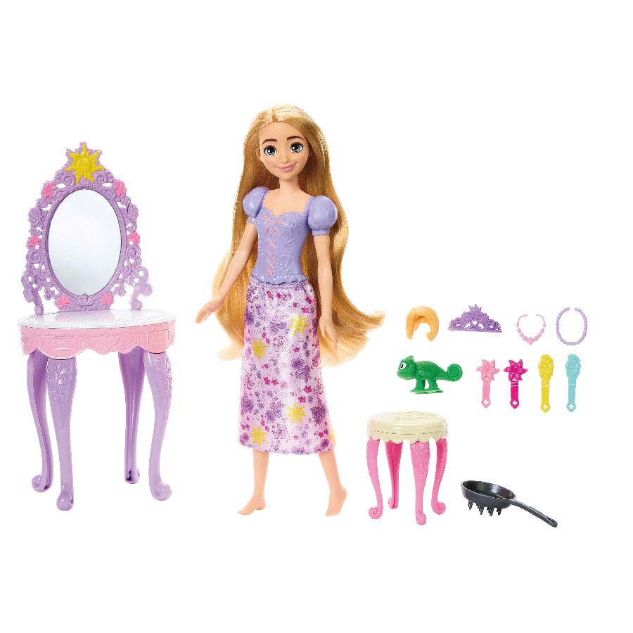 Rapunzel vanity with doll clearance