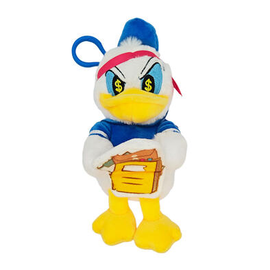 Disney迪士尼 唐老鴨的一天毛公仔掛飾 - 工作篇