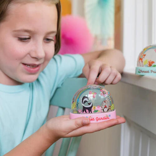 4M Kidzmaker Glitter Rainbow Snow Domes