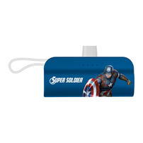 XPower X Captain America 3 In 1 Mini 5000mAh Built-In Lightning Cable Power Bank