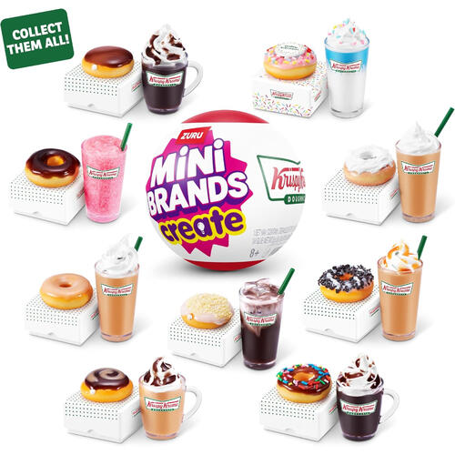 Mini Brands迷你品牌 Krispy Kreme冬甩及特飲盲盒 - 隨機發貨