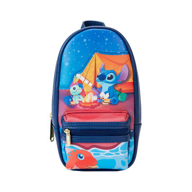 Loungefly Disney Stitch Camping Cuties Mini Backpack Pencil Case