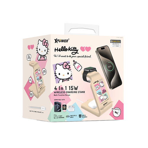 XPower X Sanrio Hello Kitty 15W 4 In 1 Wireless Charger
