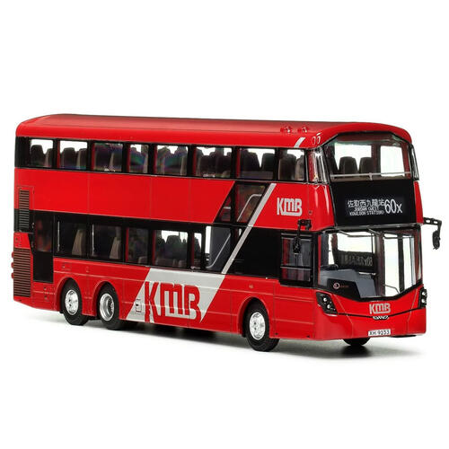 KMB九巴 1:64 模型 - 富豪B8L 前衛雙子星三型歐盟第六代環保巴士十二米 (路線60X)