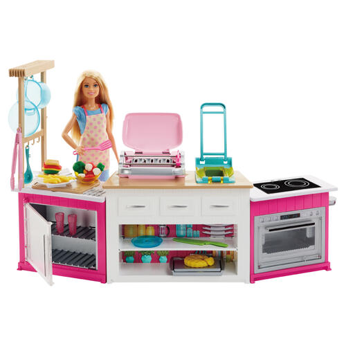 Barbie芭比 廚房遊戲組合連娃娃