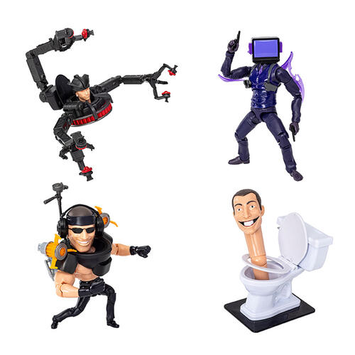 Skibidi Toilet 6吋豪華可動模型公仔第2彈 - 隨機發貨