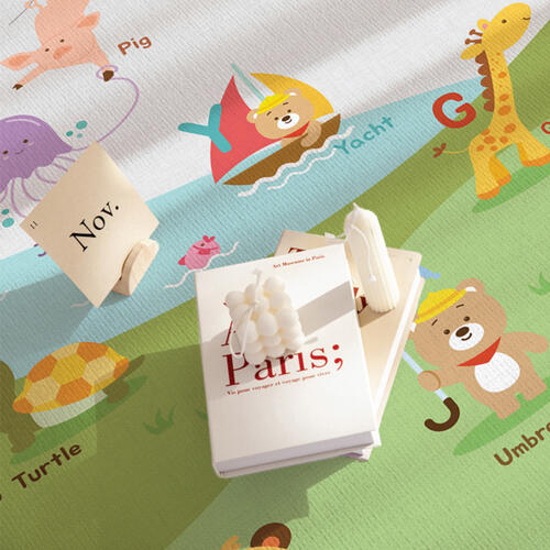 Parklon帕龍 Prime Living 雙面包邊地墊 - 氣球字母 + 城市鴨子