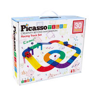 Picasso Tiles Race Track Building Blocks (30 Pieces)