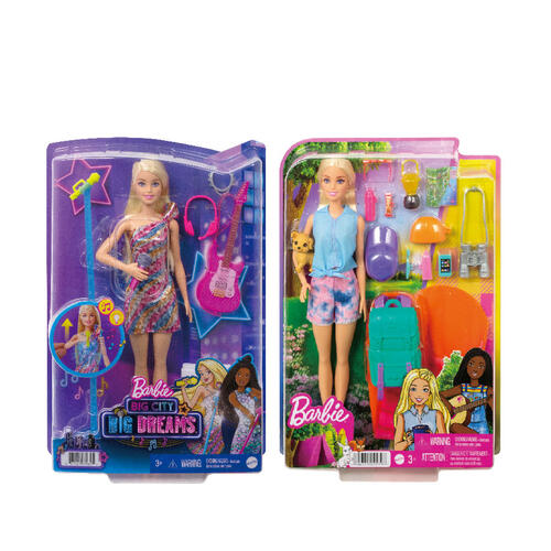 Barbie芭比 露營及城市造型娃娃優惠套裝