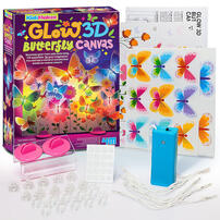 4M Glow 3D Butterfly Canvas