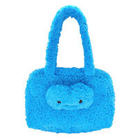Fuggler Gaptooth McGoo Suede Handbag Blue