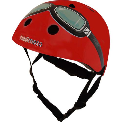 Kiddimoto Red Goggle Helmet (M)