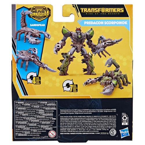 Transformers: Rise of the Beasts Beast Alliance Beast Weaponizers 2-Pack Predacon Scorponok & Sandspear