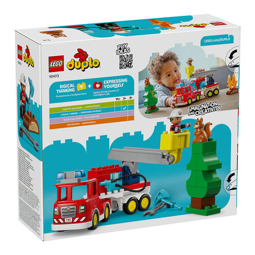 LEGO樂高得寶系列 水管消防車和消防員 10473