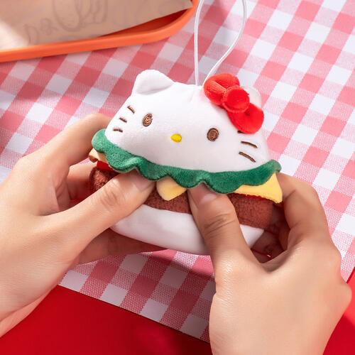 Sanrio Characters漢堡包系列毛絨捏捏樂 - 隨機發貨