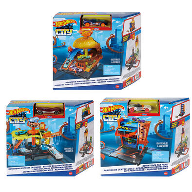 Hot Wheels City Downtown Track Set - Assorted