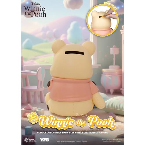 Cuddly Doll Series Palm Size Vinyl Piggy Bank : Winnie the Pooh