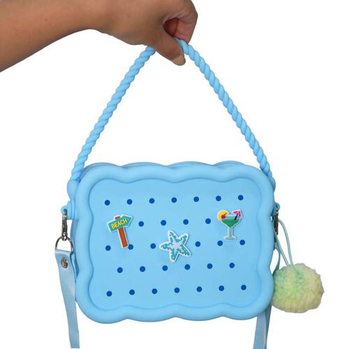 playpop 深藍色硅膠手袋