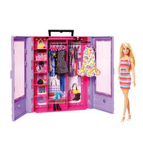 Barbie芭比閃亮造型衣櫃 (含娃娃)