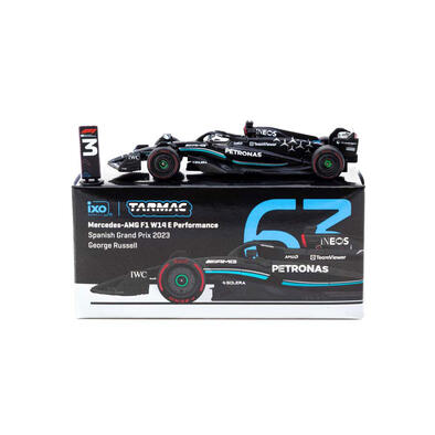 Tarmac Works X Ixo Models 1/64 Mercedes-Amg F1 W14 E Performance Spanish Grand Prix 2023 #63 George Russell - Global64