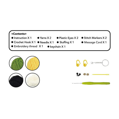 playpop Diy Crochet Keyring - Lemon