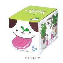 Seishin 聖新陶芸 Peropon PAPA自動吸水盆栽 - 小狗 (三葉草)