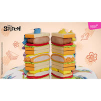 Soap Studio Disney Stitch Sandwich Stacker Blind Box 6 Pieces (Original Box) - Assorted