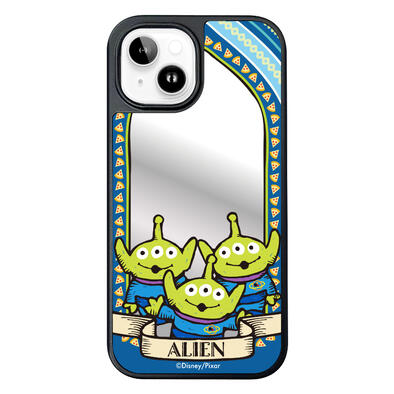 i-Smart Linocut-Style Mirror Phone Case - Disney Aliens With MagSafe (iPhone 16)