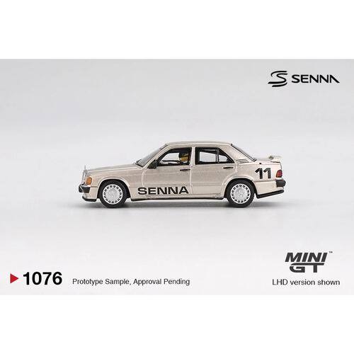 Mini GT 車仔 Mercedes-Benz 190 E 2.3-16 #11 1984年紐伯林大師賽 (Ayrton Senna) 連人偶