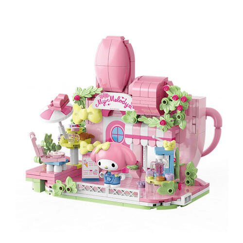 Qman Keepplay My Melody 粉紅休閒咖啡館造型積木