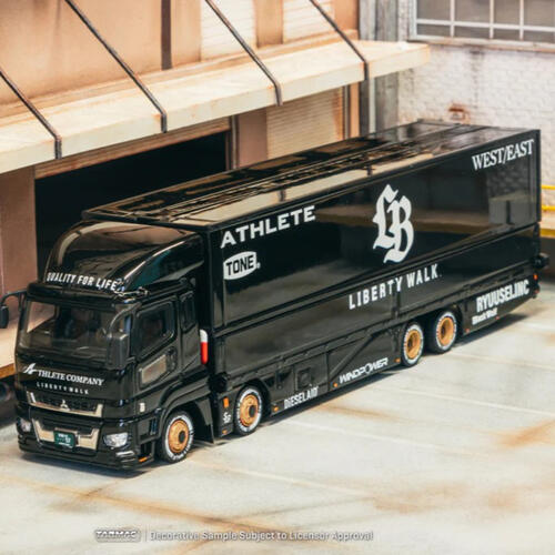  Tarmac Works 車仔 1/64 Mitsubishi Fuso Super Great LB-TRUCKS Black - TRUCK64