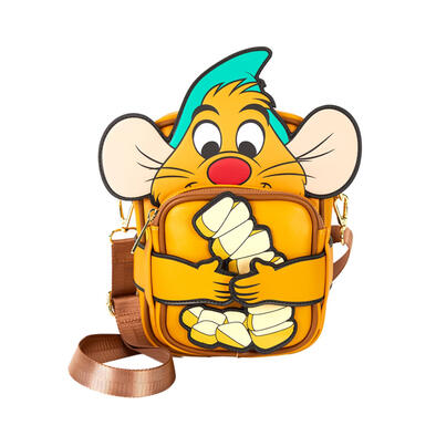 Loungefly Disney Cinderella 75th Anniversary Gus Gus Crossbuddies Cosplay Crossbody Bag With Coin Bag
