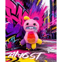 Nomster Nom Bad Mood Series Sound Plush Keychain - Blind Box (1 Pc)