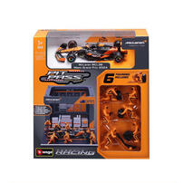 Bburago比美高 1:43 麥拿侖 F1 Mcl38 2024 #81車賽道維修站