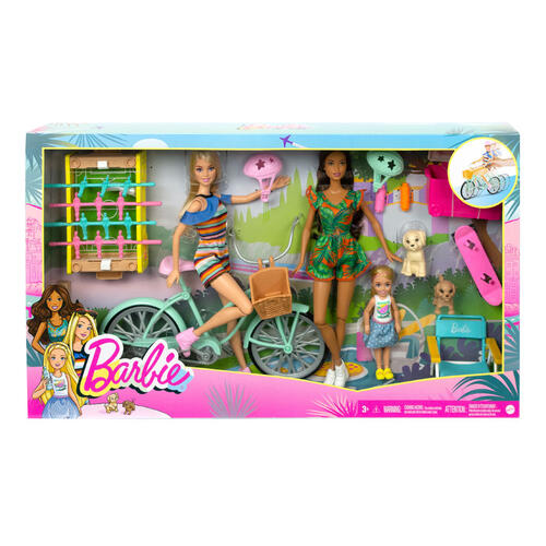 Barbie Holiday Fun Doll Bicycle And Accessories