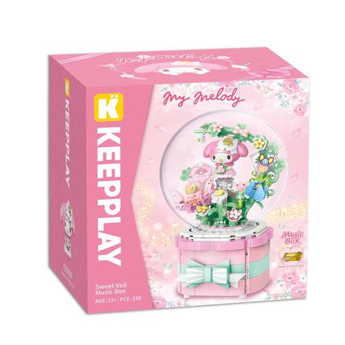 Qman Keeppley My Melody甜蜜面紗造型音樂盒