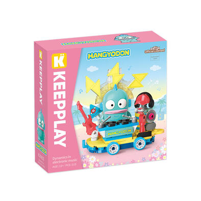 Qman Sanrio characters花車巡游積木 Hangyodon水怪電音派對