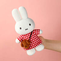 Miffy米菲 格子毛絨公仔