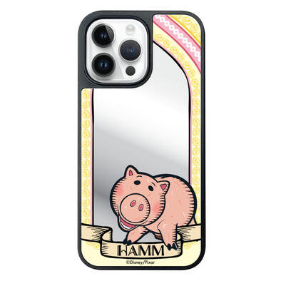 i-Smart Linocut-Style Mirror Phone Case - Disney Hamm With MagSafe (iPhone 16 Pro Max)