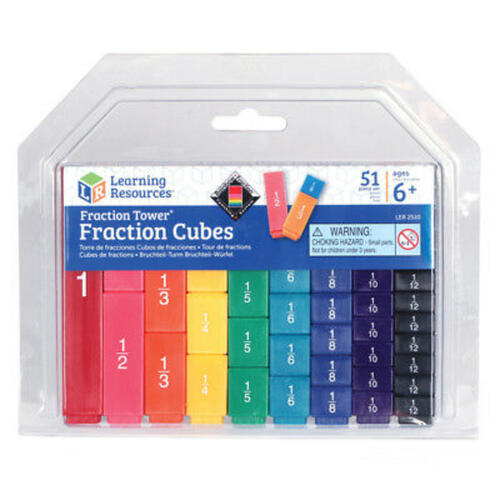 Learning Resources Fraction Tower Fraction Cubes