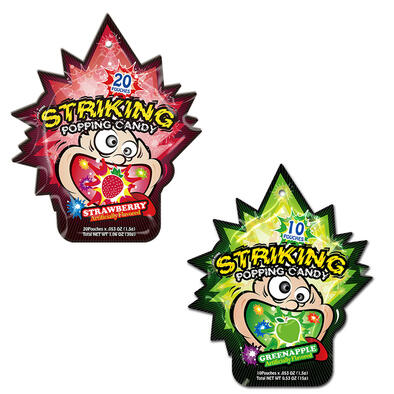 Striking Popping Candy - Green Apple / Strawberry Flavor - Assorted