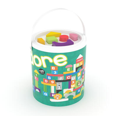 J'adore Nature Wood Blocks 100 Pieces Set