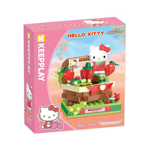 KEEPPLAY Hello Kitty 士多啤梨市集造型積木