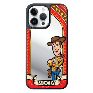 (Special Order) i-Smart Linocut-Style Mirror Phone Case - Disney Woody With MagSafe (iPhone 16 Pro Max)