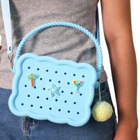 playpop 深藍色硅膠手袋