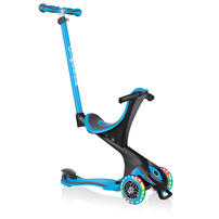 Globber高樂寶 Go•Up Comfort Lights 多功能三輪滑板車 - 天藍色
