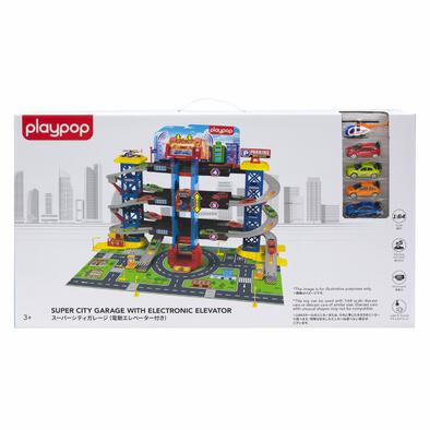 playpop Super City Garage with Electronic Elevator