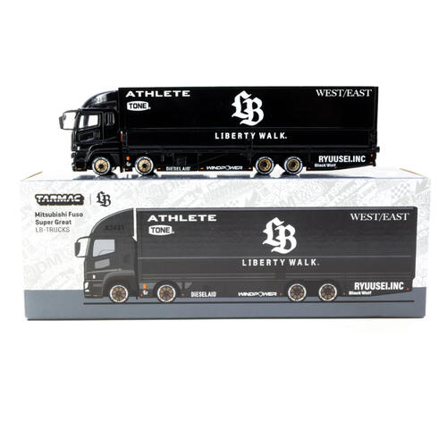  Tarmac Works 車仔 1/64 Mitsubishi Fuso Super Great LB-TRUCKS Black - TRUCK64