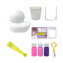 Pour PalZ Paint Rubber Duck Keyring - Assorted (1 Pc)