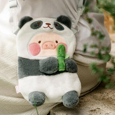 LuLu The Piggy Animal Party - Panda Lu Plush Crossbody Bag